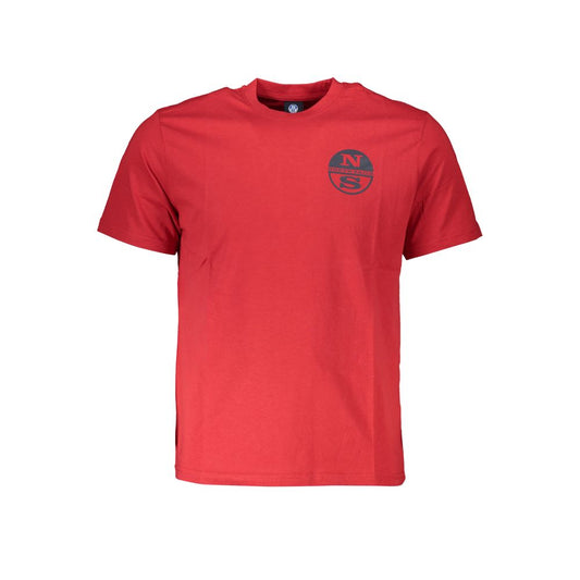 North Sails Rosso Cotton Men T-Shirt - ClickThatClicks 