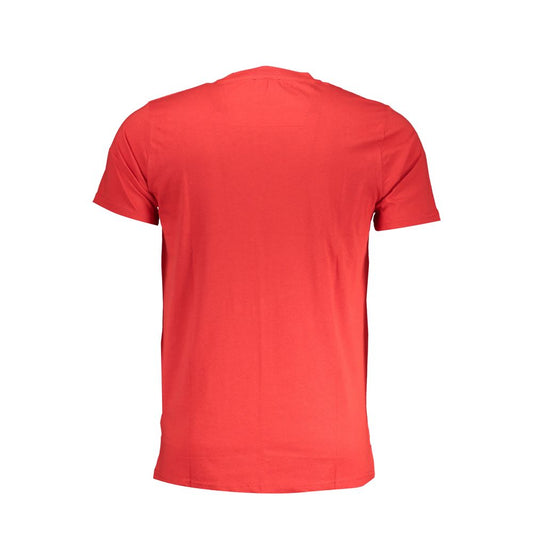 Cavalli Class Red Cotton Men T-Shirt - ClickThatClicks 