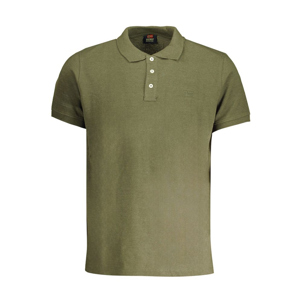 Norway 1963 Verde Cotton Mens Polo Shirt - ClickThatClicks 
