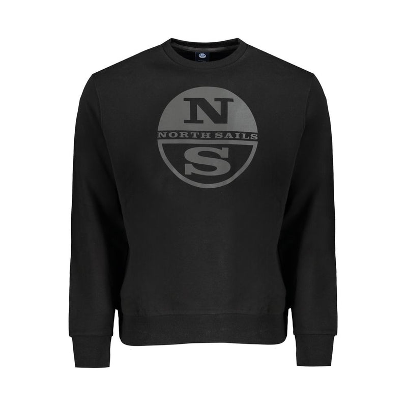 North Sails Black Cotton Men Sweater