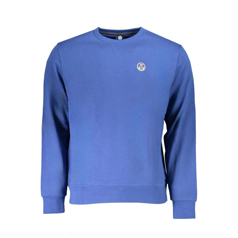 North Sails Blue Cotton Men Sweater