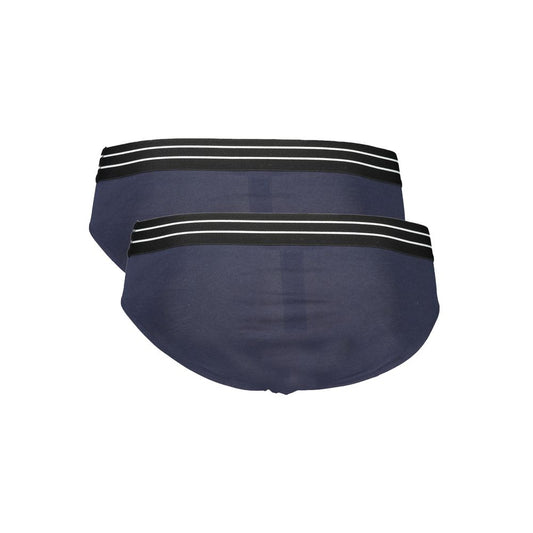 Cavalli Class Blue Cotton Men's Brief - ClickThatClicks 
