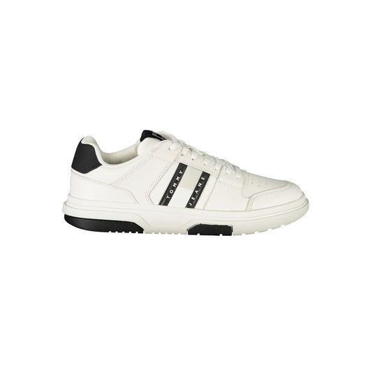 Tommy Hilfiger Bianco Polyurethane Men Sneaker - ClickThatClicks 