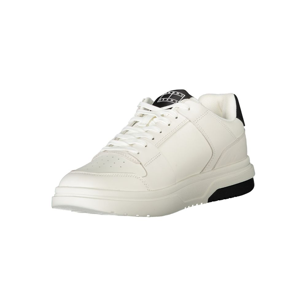 Tommy Hilfiger Bianco Polyurethane Men Sneaker - ClickThatClicks 