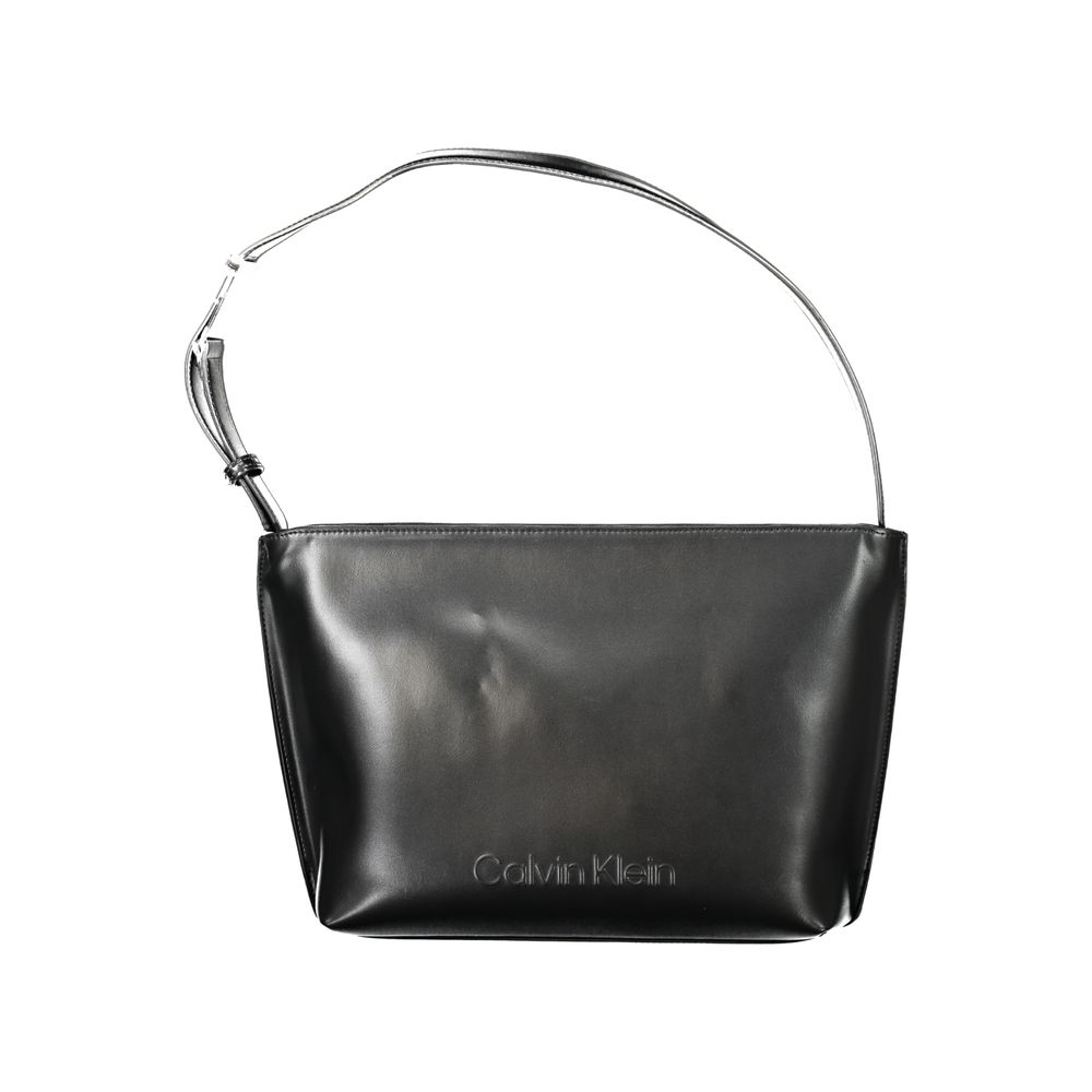 Calvin Klein Black Polyester Women Shoulder Bag - ClickThatClicks 