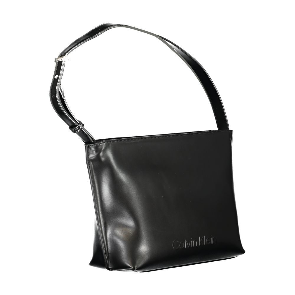 Calvin Klein Black Polyester Women Shoulder Bag - ClickThatClicks 