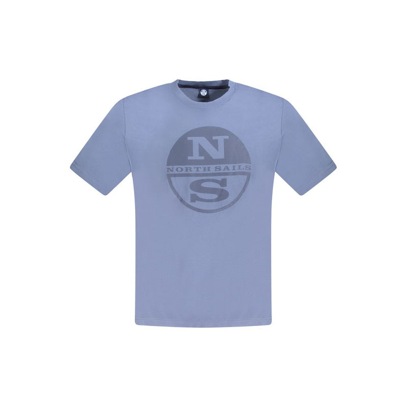 North Sails Blue Cotton Men T-Shirt