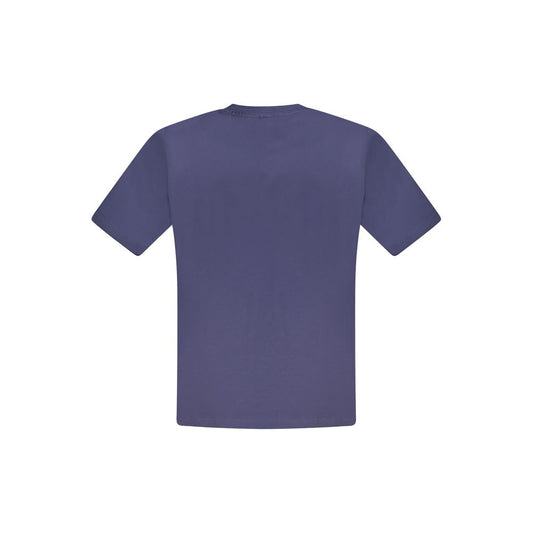 North Sails Blue Cotton Men T-Shirt - ClickThatClicks 