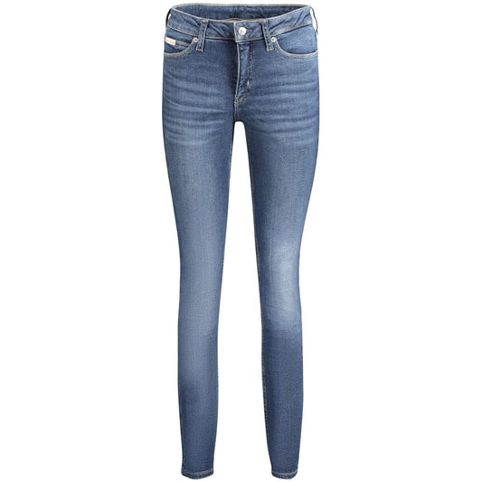 Calvin Klein Blu Cotton Women Jeans - ClickThatClicks 