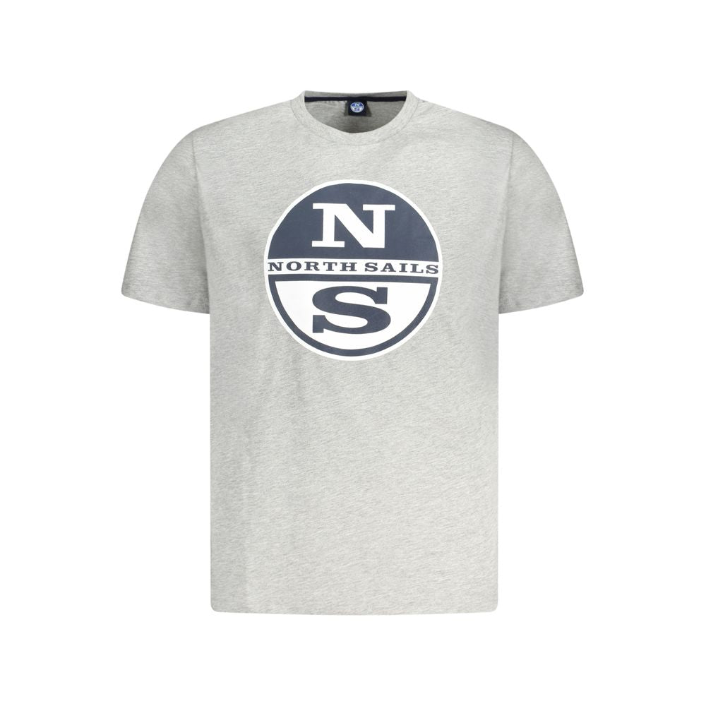 North Sails Grigio Cotton Mens T-Shirt - ClickThatClicks 
