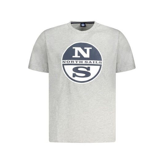 North Sails Grigio Cotton Mens T-Shirt - ClickThatClicks 