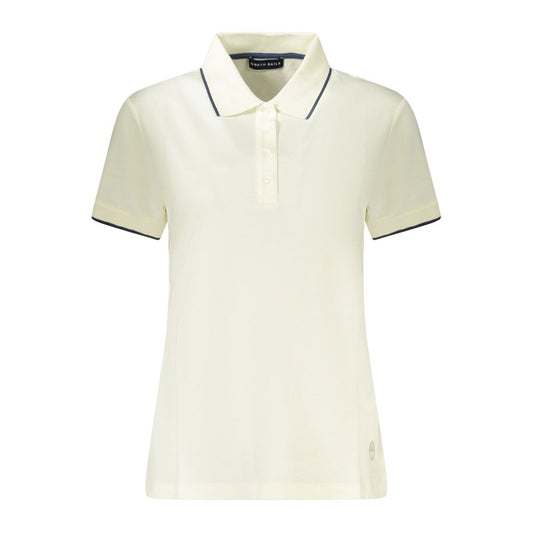 North Sails White Modal Women Polo - ClickThatClicks 
