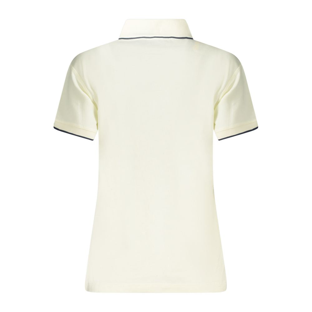 North Sails White Modal Women Polo - ClickThatClicks 