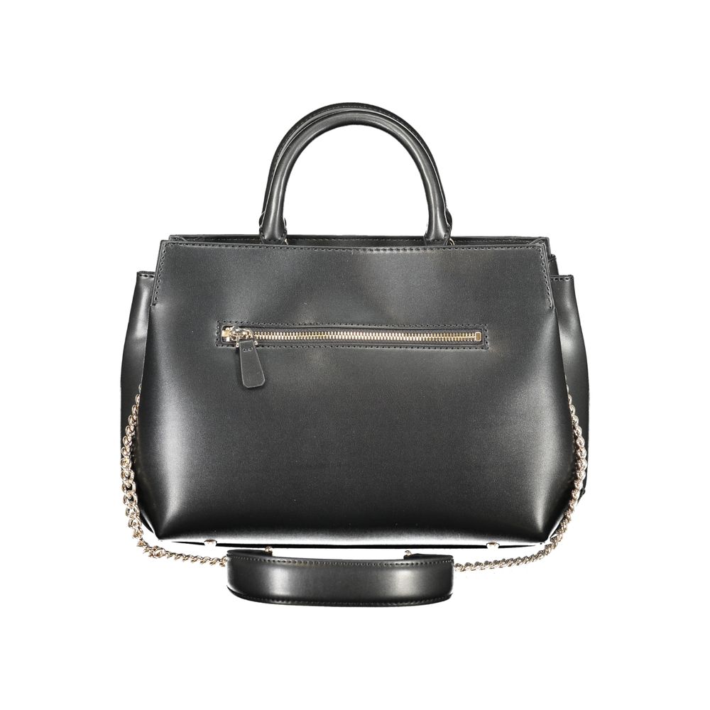 Guess Jeans Black Polyurethane Women's Handbag - ClickThatClicks 
