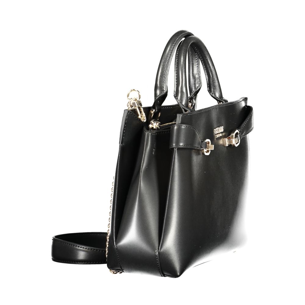 Guess Jeans Black Polyurethane Women's Handbag - ClickThatClicks 