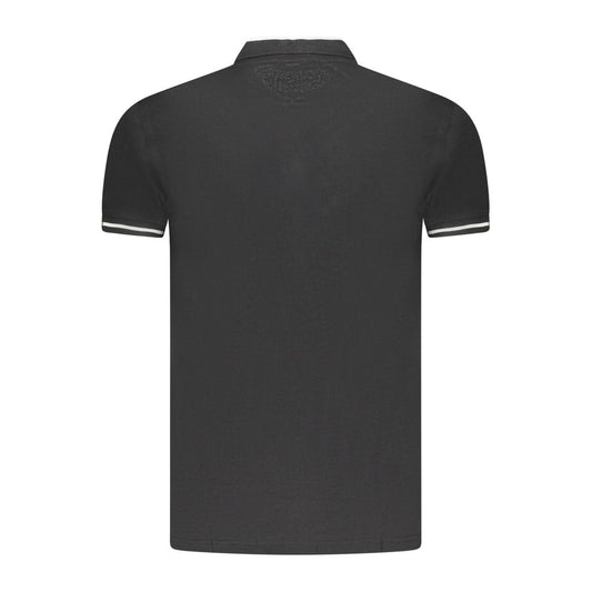 Cavalli Class Black Cotton Men Polo - ClickThatClicks 