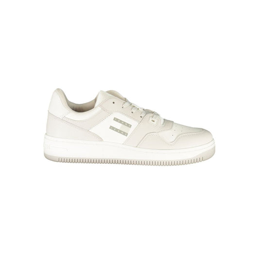Tommy Hilfiger White Polyurethane Men Sneaker - ClickThatClicks 