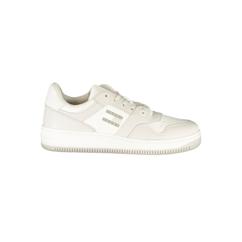 Tommy Hilfiger White Leather Men Sneaker