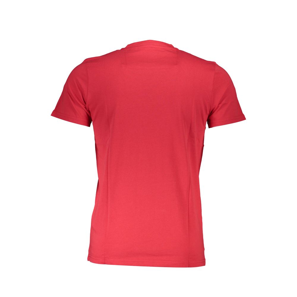 Cavalli Class Rosso Cotton Men T-Shirt - ClickThatClicks 