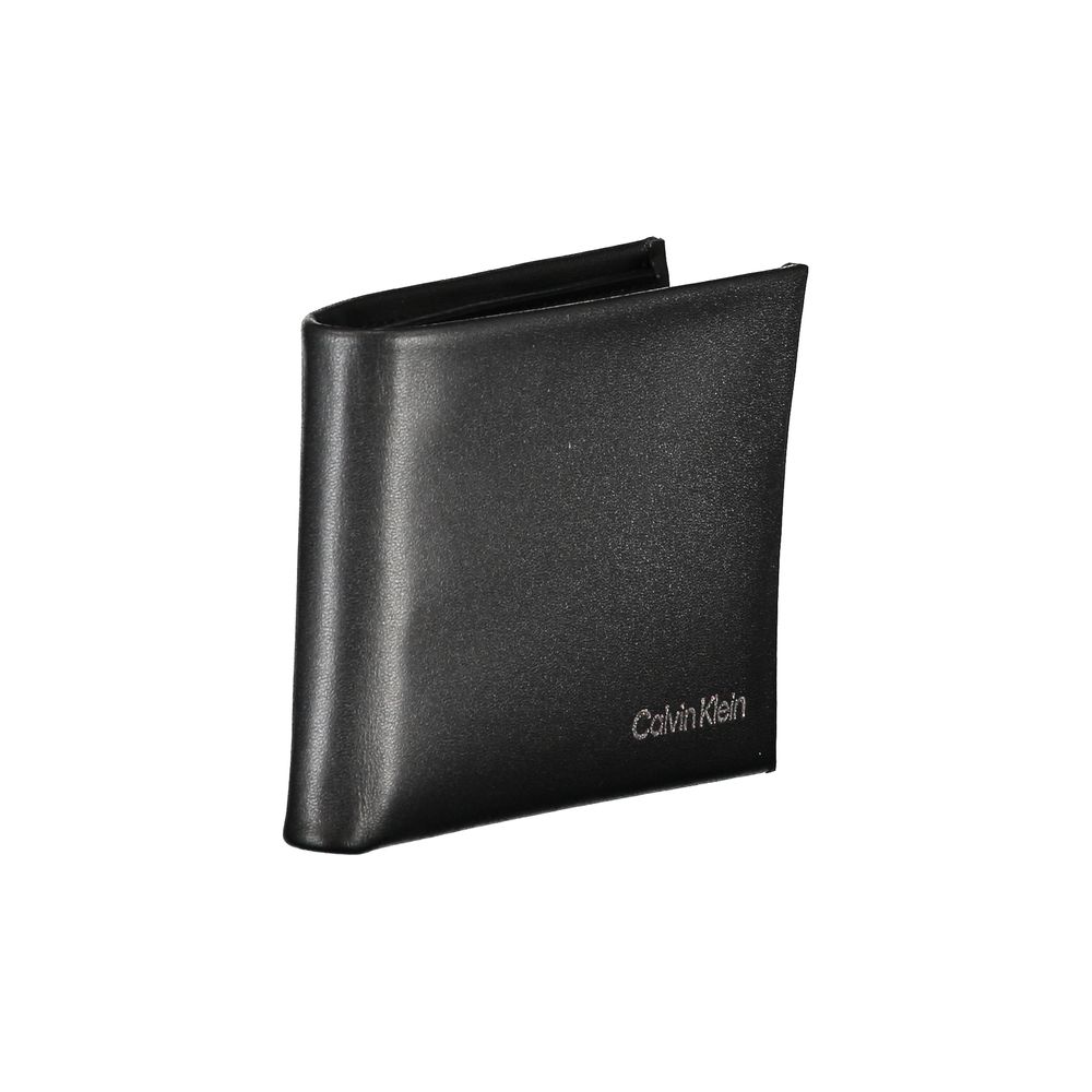 Calvin Klein Black Polyurethane Men Wallet - ClickThatClicks 