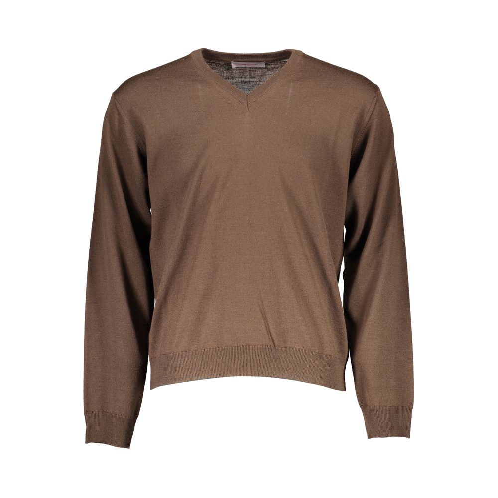 Romeo Gigli Marrone Lana Men Sweater - ClickThatClicks 
