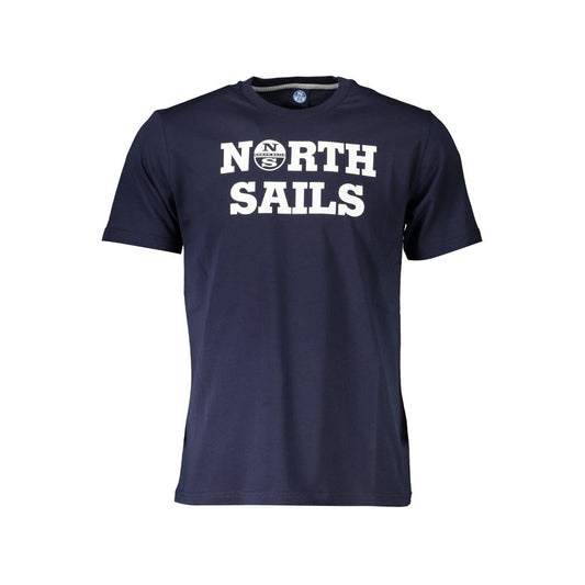 North Sails Blue Cotton Men's T-Shirt - ClickThatClicks 