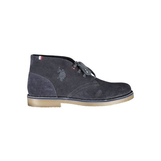 U.S. POLO ASSN. Blue Leather Men's Ankle Boot - ClickThatClicks 