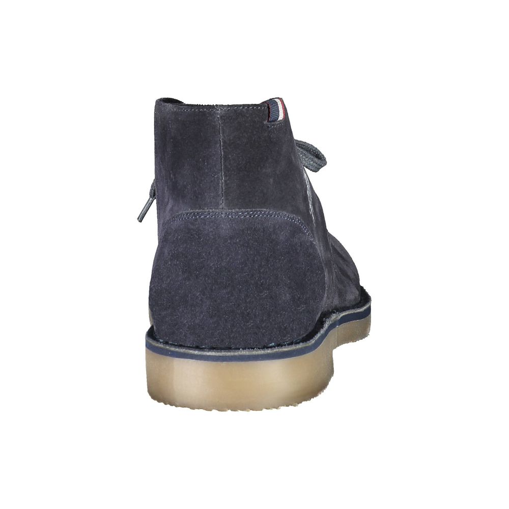 U.S. POLO ASSN. Blue Leather Men's Ankle Boot - ClickThatClicks 