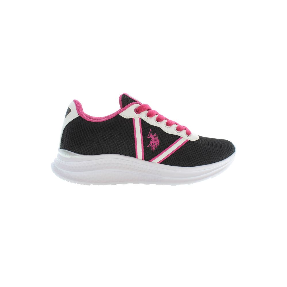 U.S. POLO ASSN. Black Polyester Women Sneaker - ClickThatClicks 