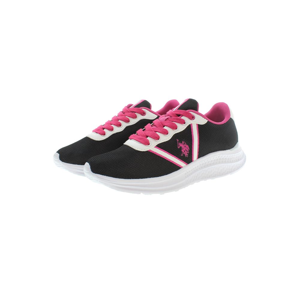 U.S. POLO ASSN. Black Polyester Women Sneaker - ClickThatClicks 