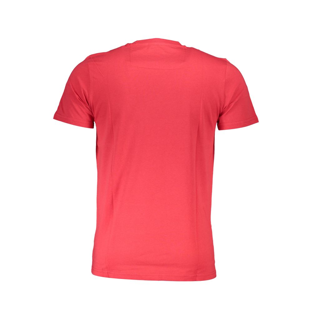 Cavalli Class Rosso Cotton Mens T-Shirt - ClickThatClicks 
