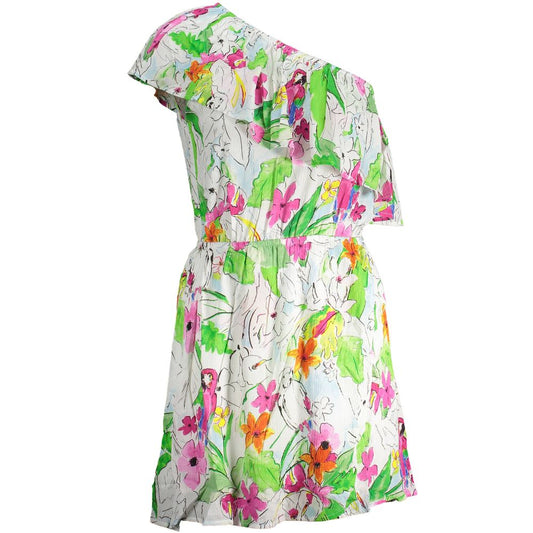 Desigual White Viscose Women Dress - ClickThatClicks 