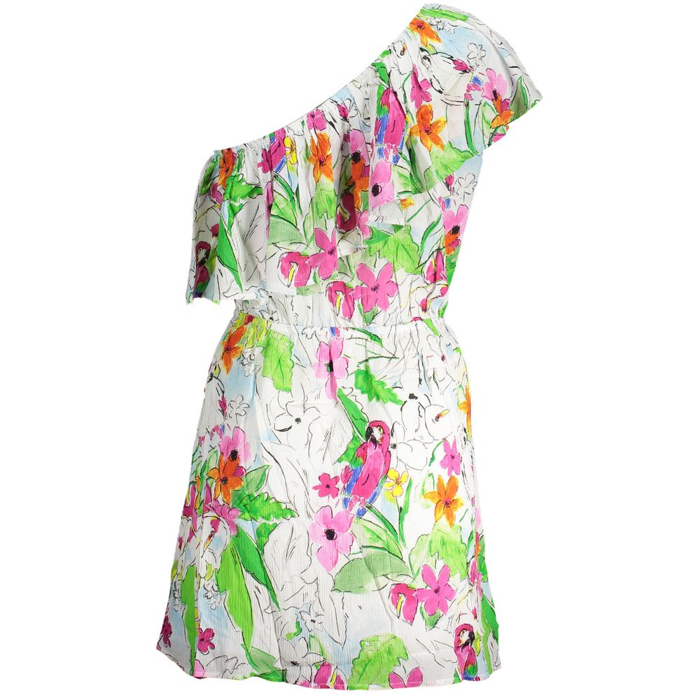 Desigual White Viscose Women Dress - ClickThatClicks 