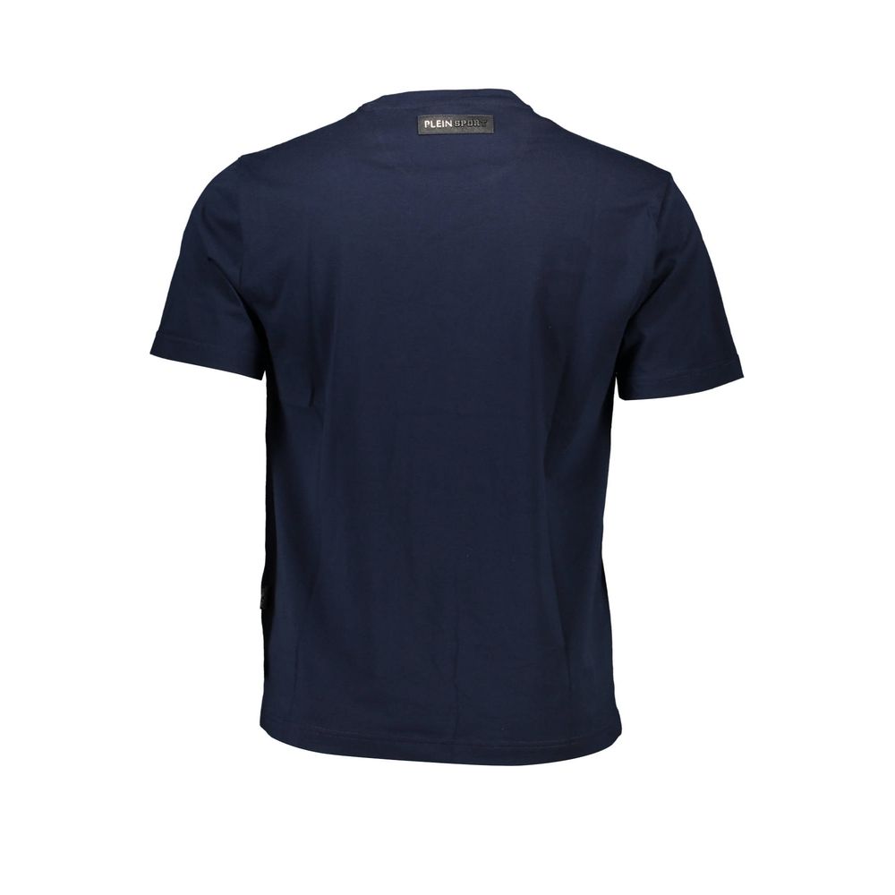 Plein Sport Blue Cotton Men's T-Shirt - ClickThatClicks 