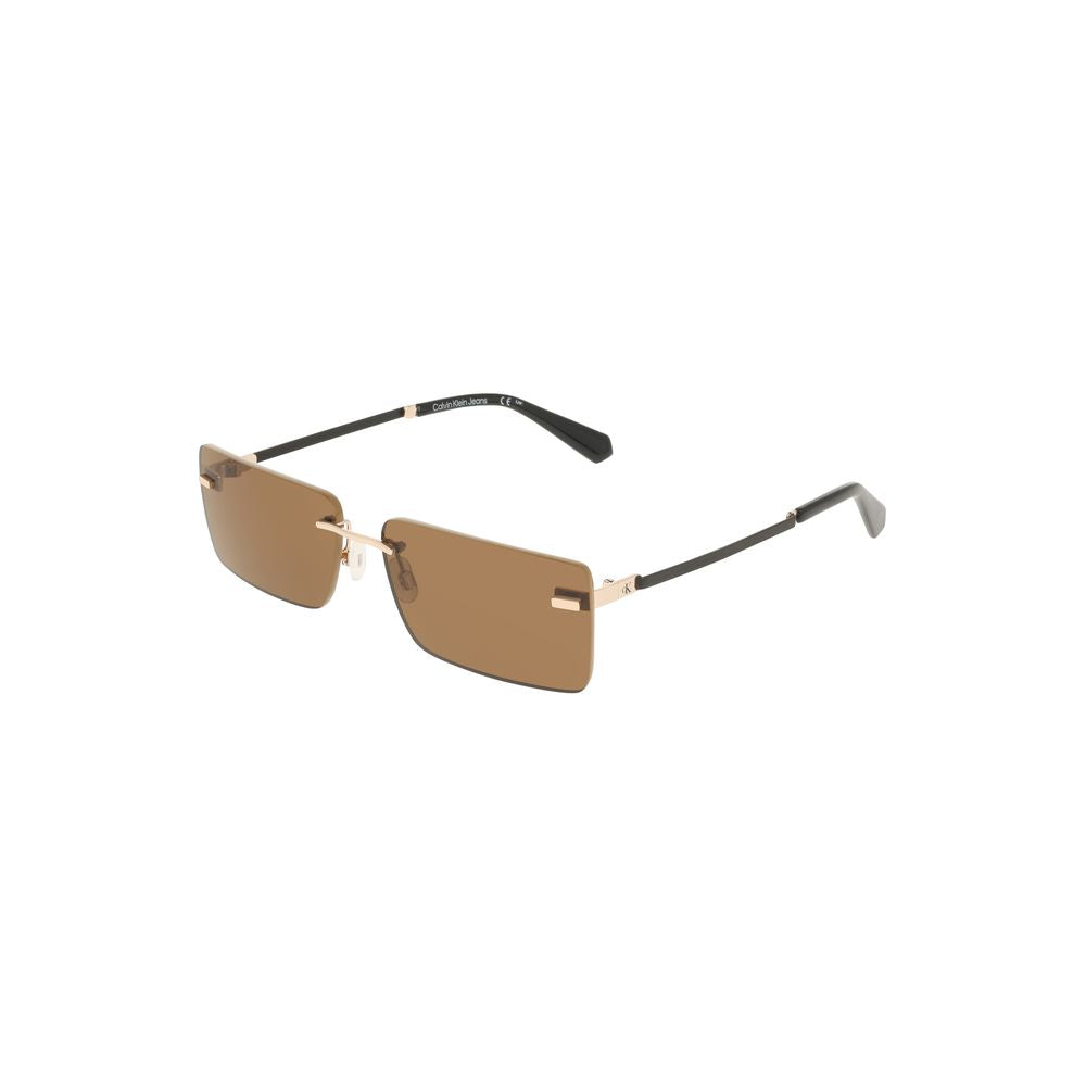 Calvin Klein Beige Metal Women Sunglasses - ClickThatClicks 