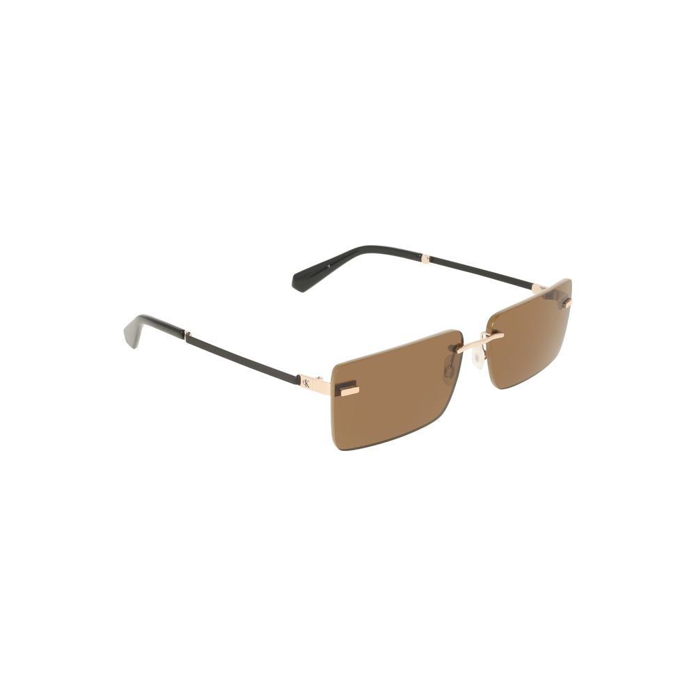 Calvin Klein Beige Metal Women Sunglasses - ClickThatClicks 