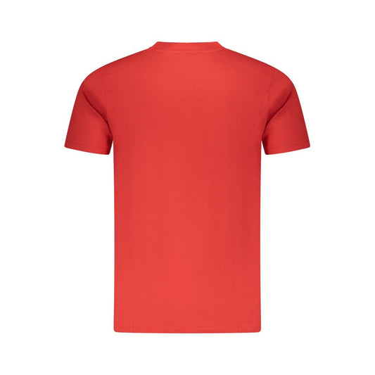 Cavalli Class Red Cotton Men T-Shirt - ClickThatClicks 