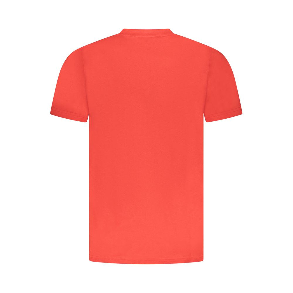 Cavalli Class Red Cotton Men T-Shirt - ClickThatClicks 