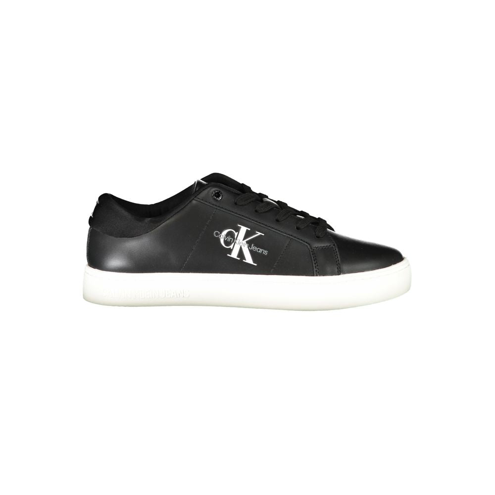Calvin Klein Black Polyurethane Men's Sneaker - ClickThatClicks 