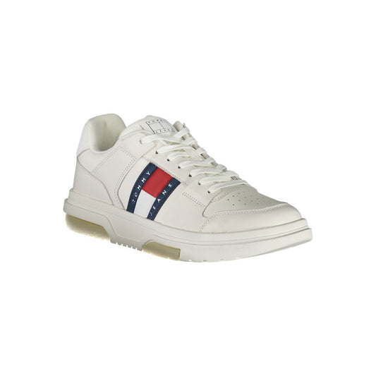 Tommy Hilfiger Bianco Poliuretano Men Sneaker - ClickThatClicks 