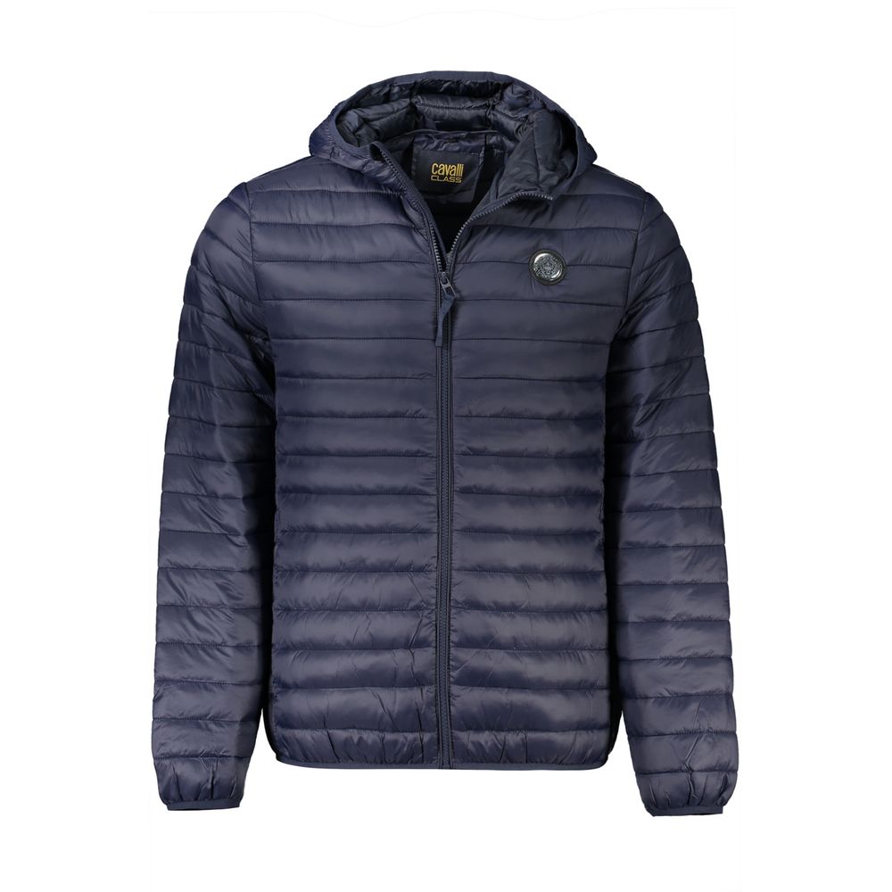 Cavalli Class Blue Polyamide Men's Jacket - ClickThatClicks 
