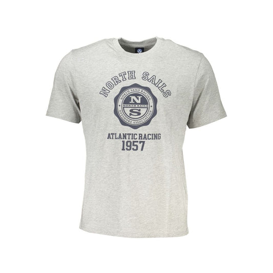 North Sails Grigio Cotton Men T-Shirt - ClickThatClicks 