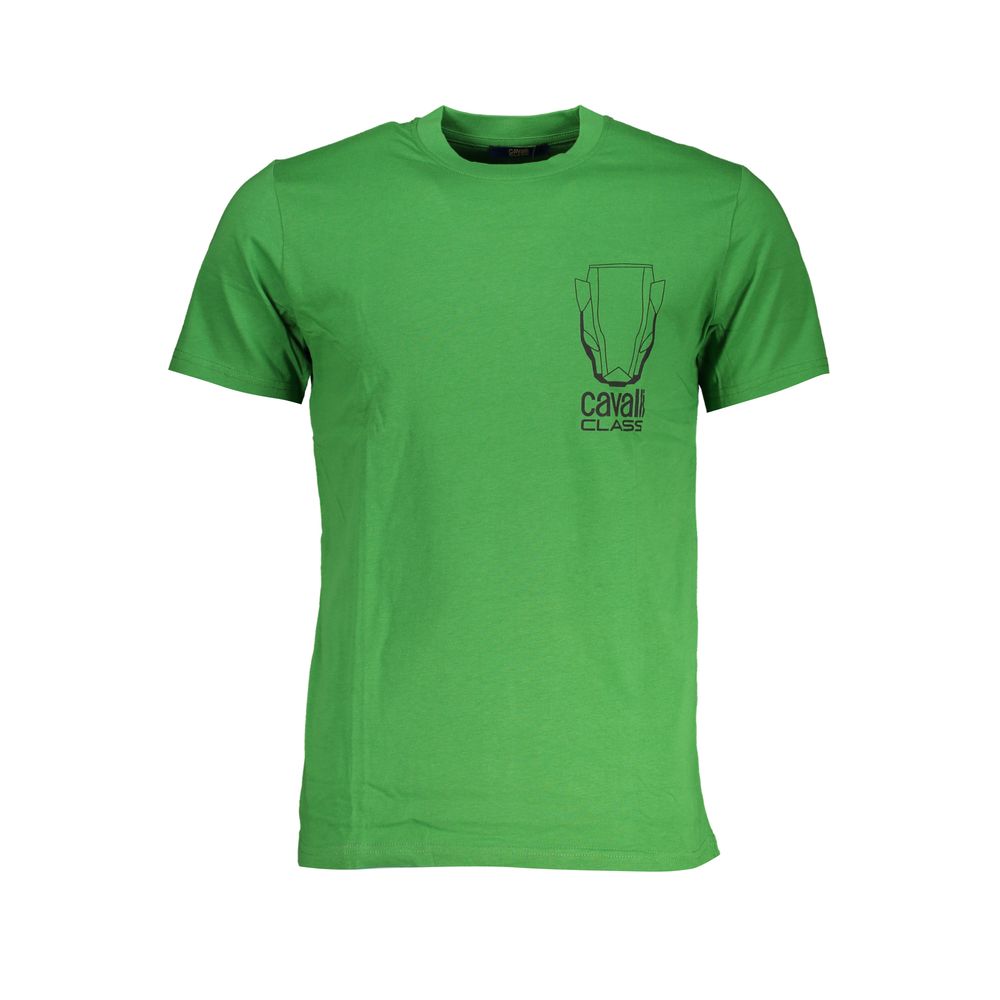 Cavalli Class Verde Cotton Mens T-Shirt - ClickThatClicks 
