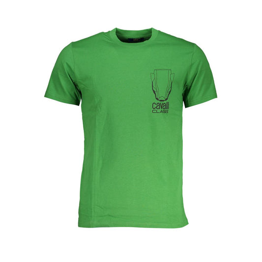Cavalli Class Verde Cotton Mens T-Shirt - ClickThatClicks 