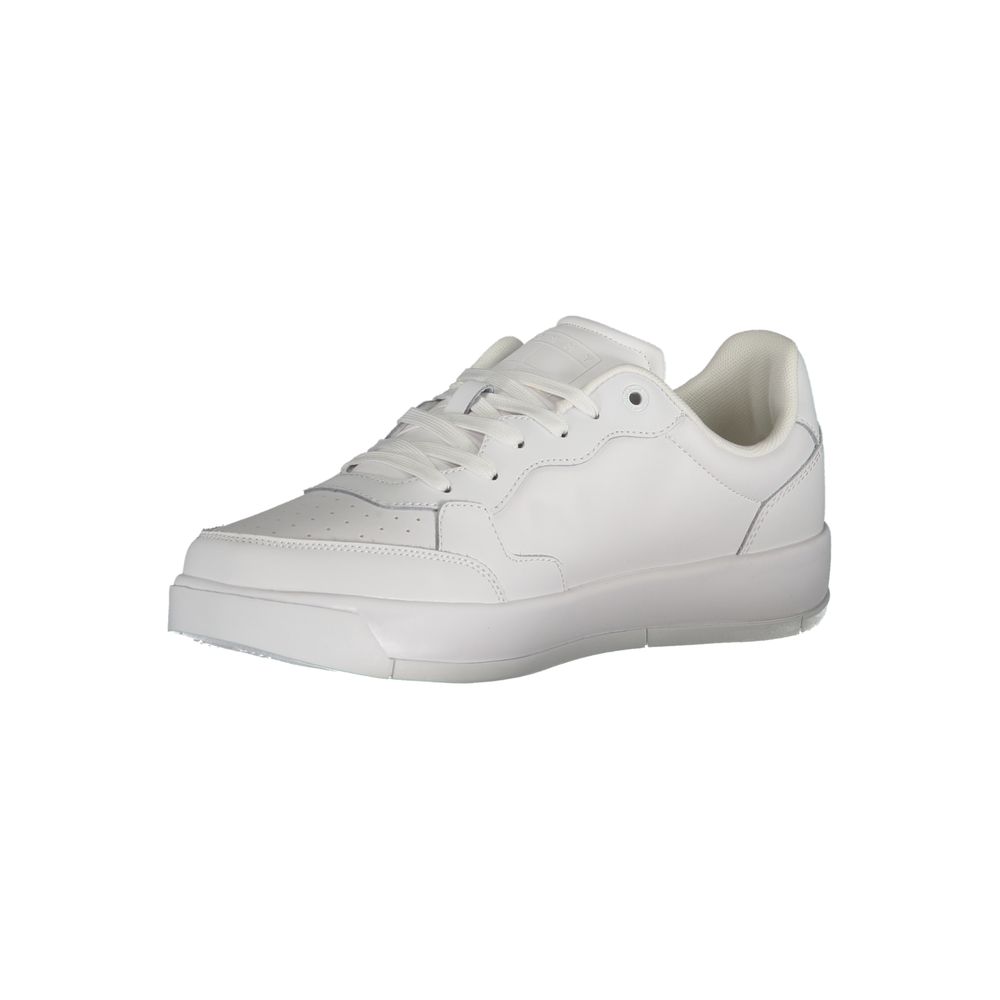 Tommy Hilfiger White Polyurethane Men's Sneaker - ClickThatClicks 