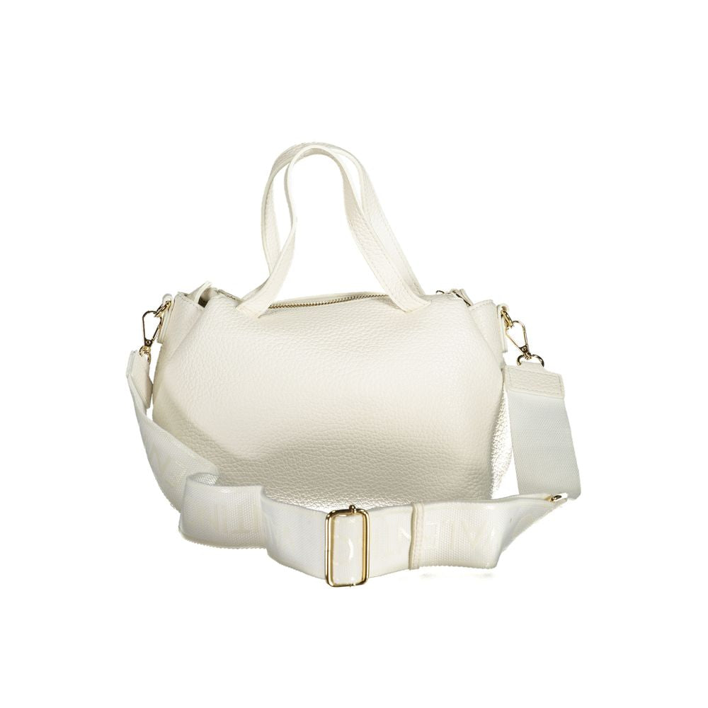 Mario Valentino Bianco Polyurethane Woman Handbag - ClickThatClicks 