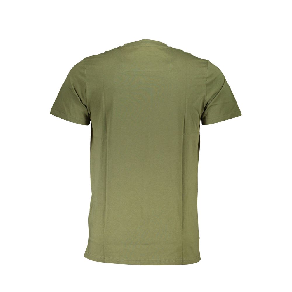 Cavalli Class Verde Cotton Men T-Shirt - ClickThatClicks 