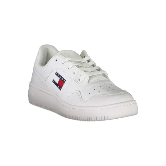 Tommy Hilfiger White Leather Women Sneaker - ClickThatClicks 