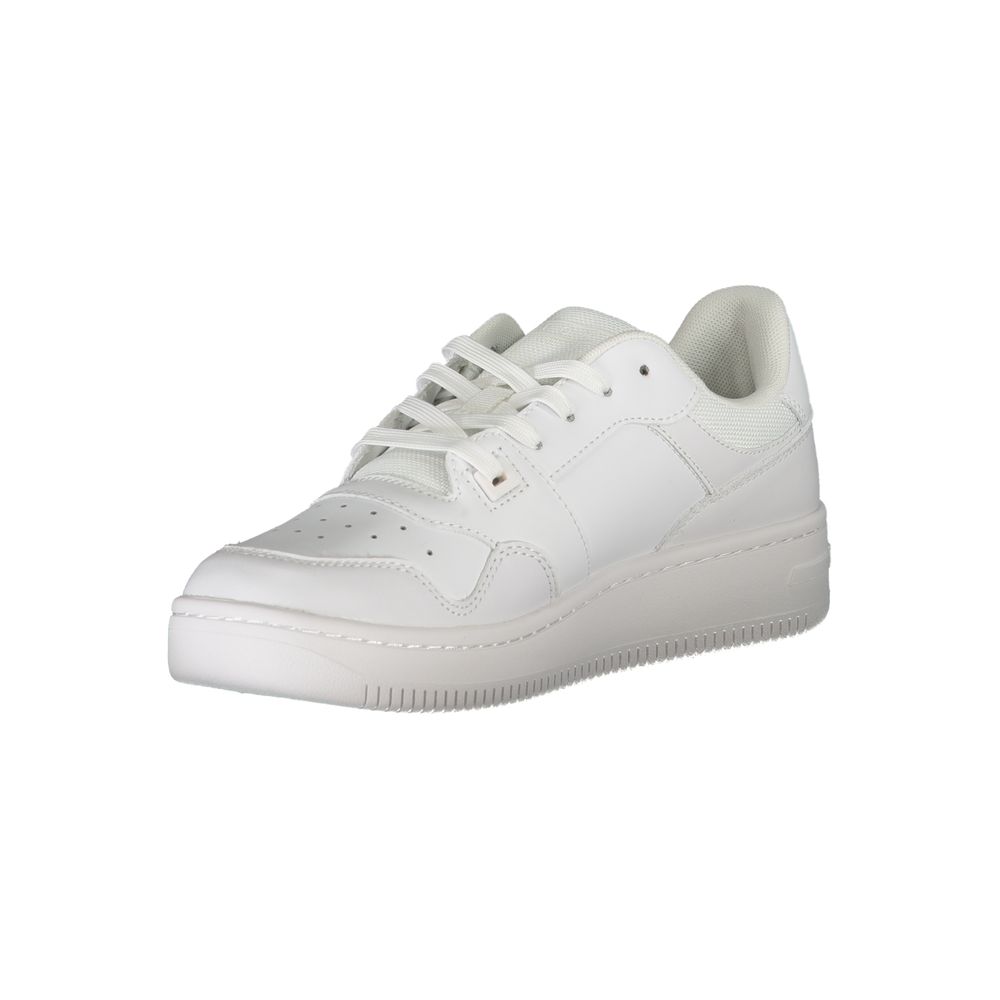 Tommy Hilfiger White Leather Women Sneaker - ClickThatClicks 