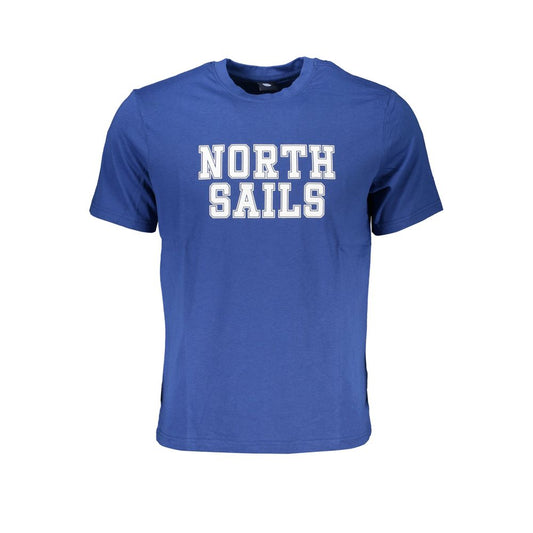 North Sails Blue Cotton Men's T-Shirt - ClickThatClicks 